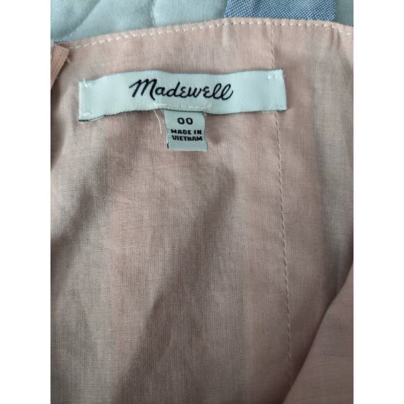 Madewell Women's Tie-Front Cutout Dress in Sherbet Stripe Dress Size 00 - Picture 8 of 10